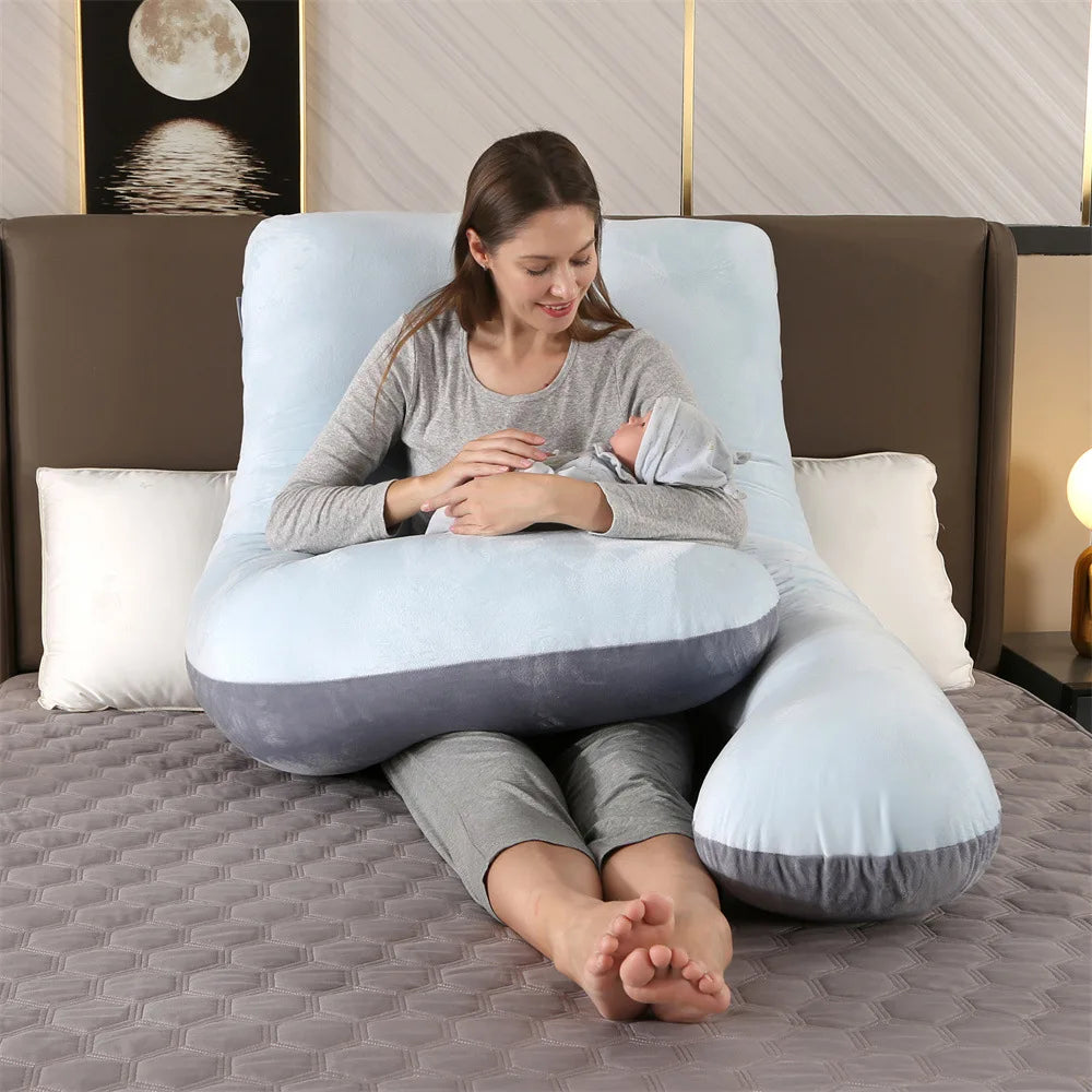 Ideal for expectant mothers seeking deeper rest by minimizing tossing and turning, easing tension, and supporting the growing baby bump.