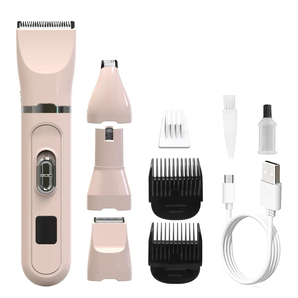 Portable pet grooming scissors and clipper machine