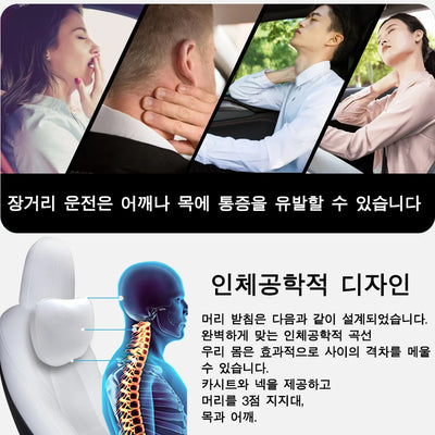 Comfortable back and neck support for long driving