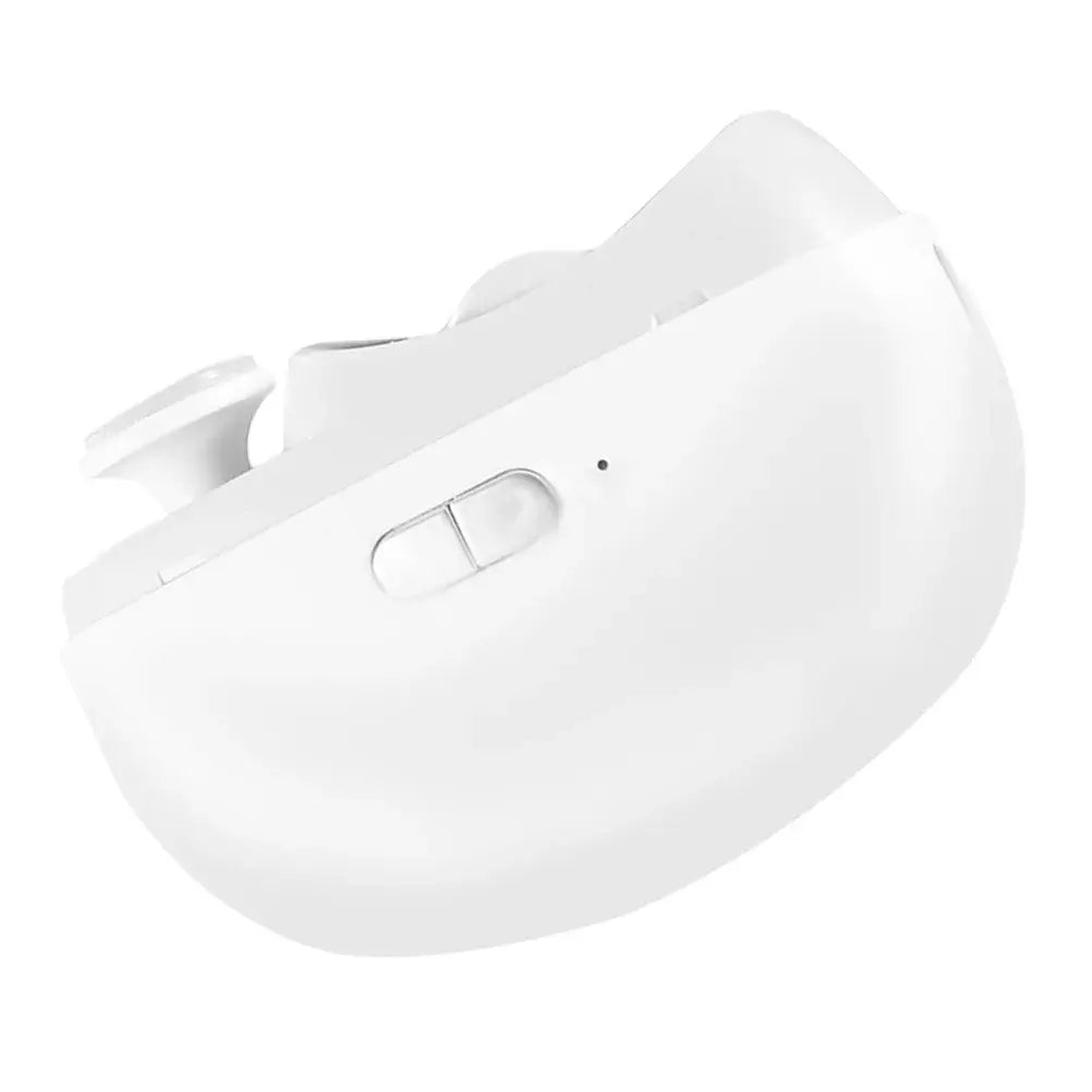 Electric 2-in-1 Automatic Nail Clipper | USB Rechargeable | Safe, Quiet & Portable - white compact nail trimmer