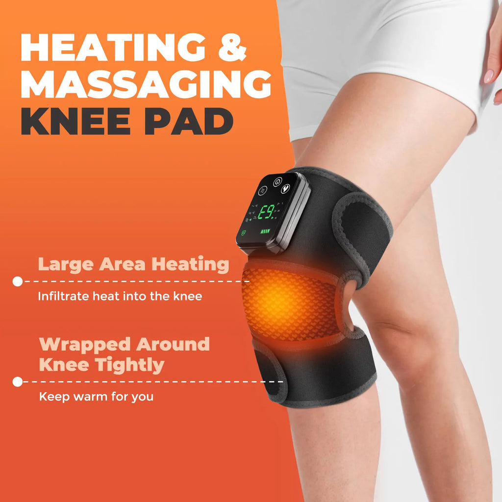 Portable heated knee wrap for arthritis and soreness