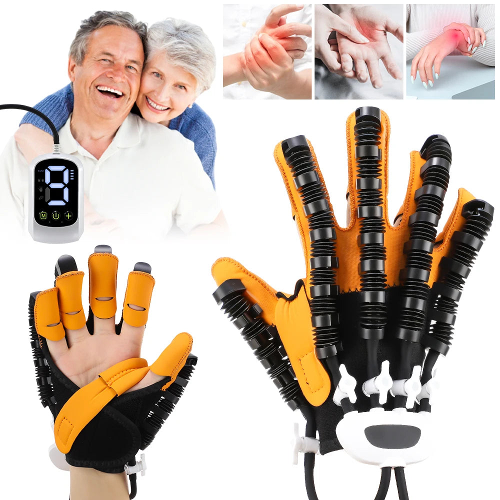Finger rehabilitation robot glove for stroke recovery therapy