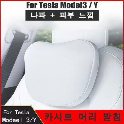 Memory foam neck and lumbar support pillow for Tesla Model 3 and Model Y