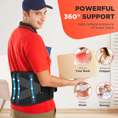 High-quality lumbar decompression brace with electric heating and vibration technology, perfect for relieving chronic lower back pain, improving spinal alignment, and supporting everyday mobility and wellness.