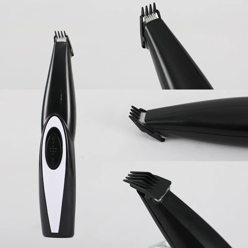 Low-noise pet grooming tool for sensitive pets