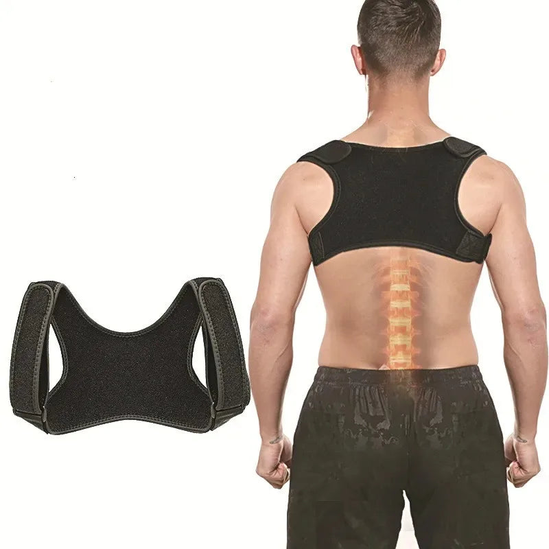 Adjustable invisible back posture corrector brace