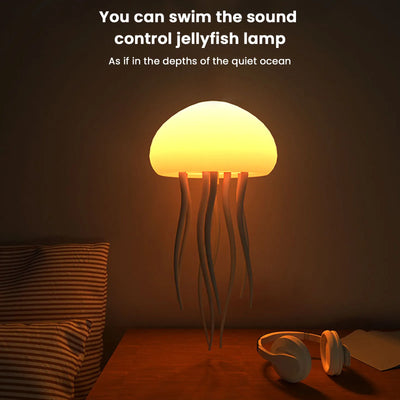 Auto-rotating jellyfish tentacle effect lamp