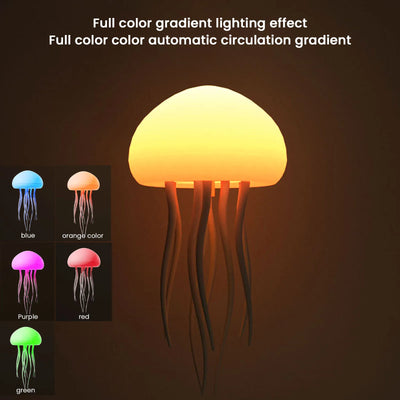 Jellyfish atmosphere lamp with warm and RGB color modes