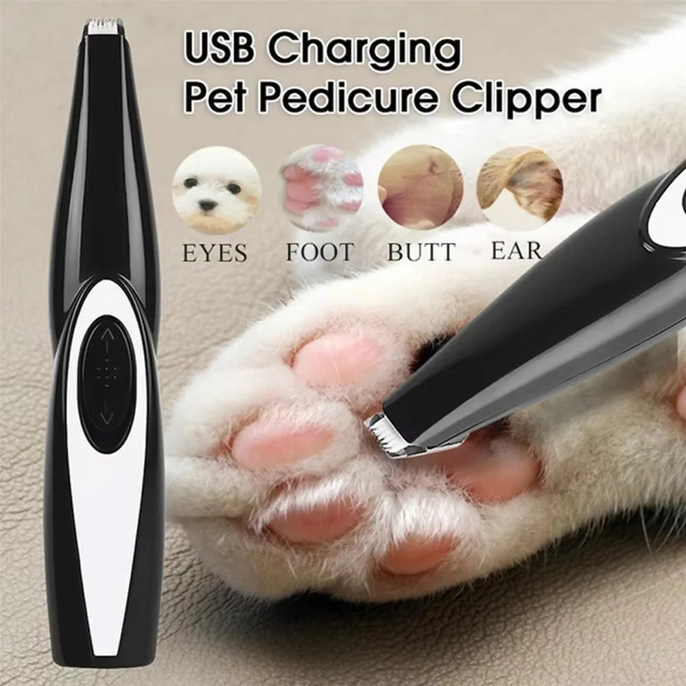 USB rechargeable pet hair trimmer for dogs and cats