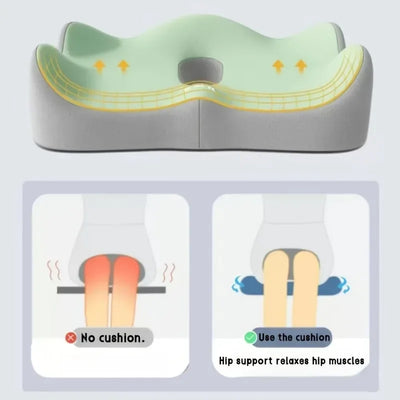 Posture correction cushion for office chair, car, and wheelchair