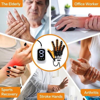 Adjustable robotic rehab glove for muscle recovery and therapy