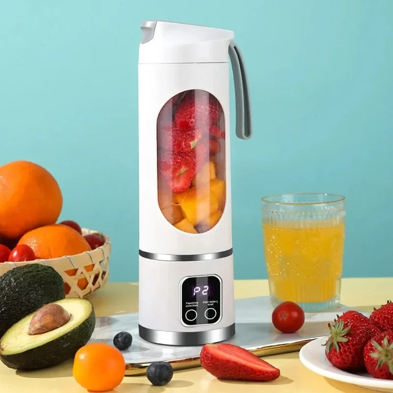High-performance stainless steel blades efficiently blend ice, fruit, and vegetables into smooth, refreshing drinks in seconds.