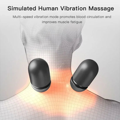 Ergonomic vibration neck massager for home and office use