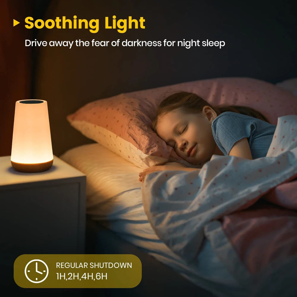 Portable LED bedside light for kids and adults