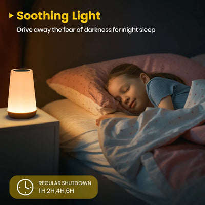 Portable LED bedside light for kids and adults