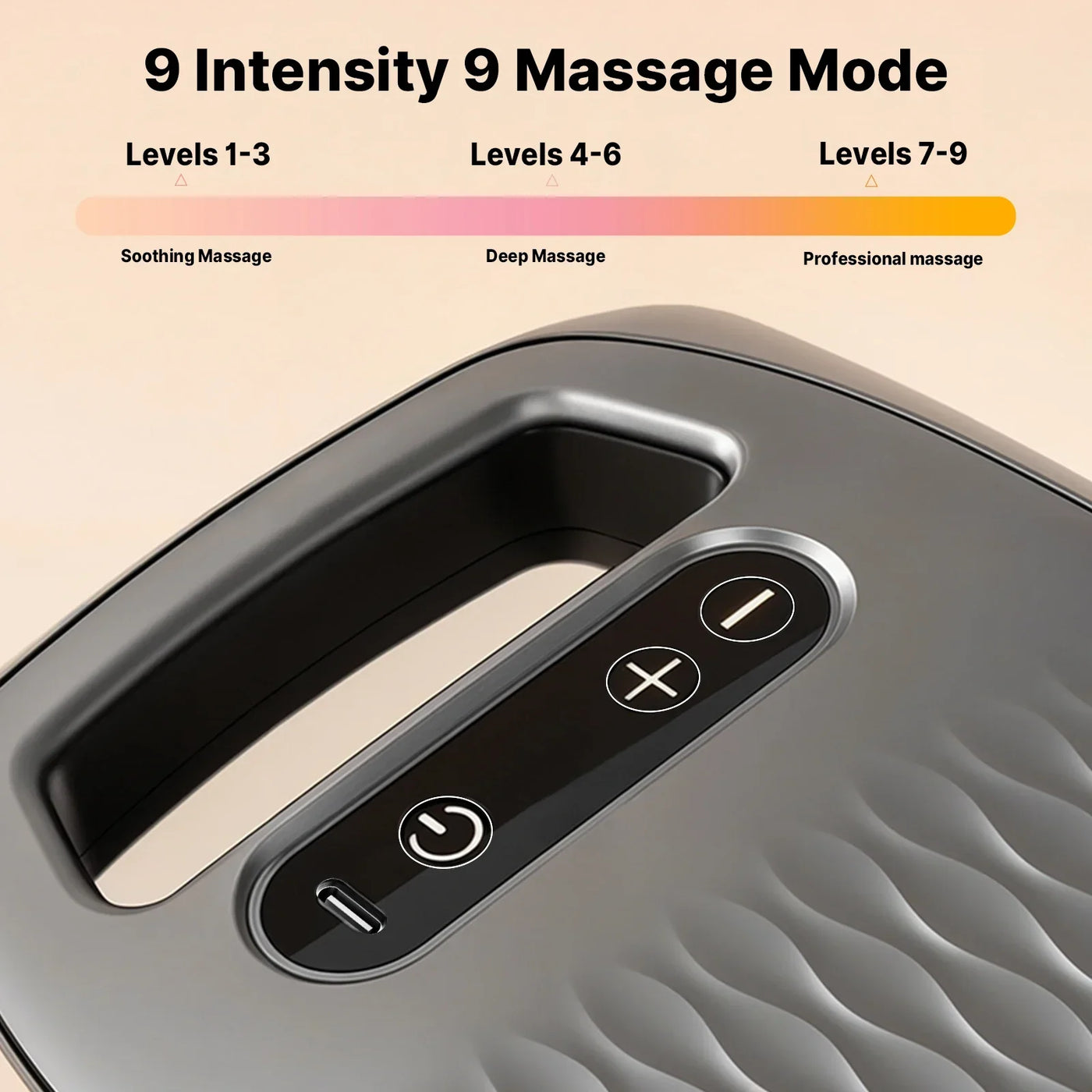 Ergonomic handheld massage gun with low-noise motor technology for quiet operation during recovery and relaxation sessions.